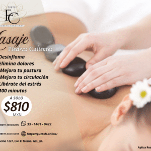Masaje de Piedras Calientes 100Min.