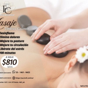 Masaje de Piedras Calientes 100Min.