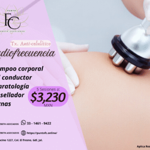 Tx. Anti-celulítico Radiofrecuencia (5 Sesiones)